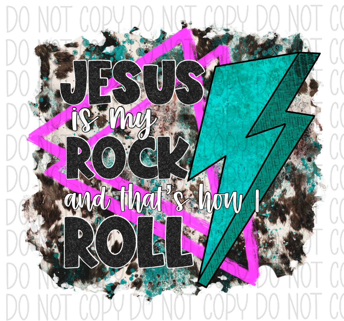 Jesus Is My Rock Dtf Transfer