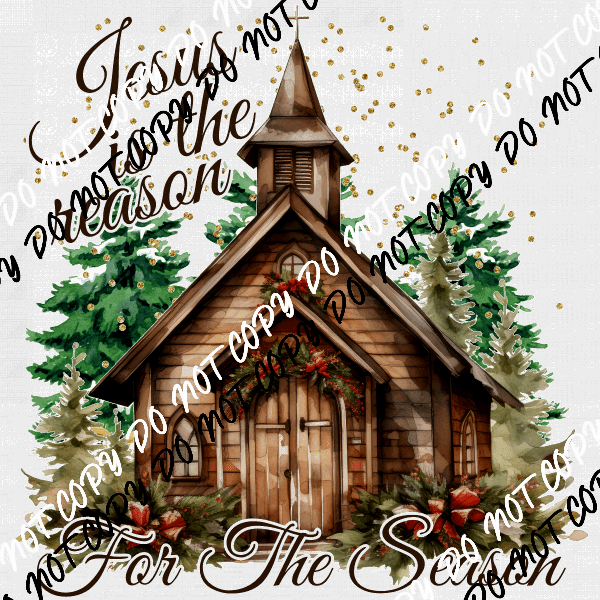 Jesus is the Reason Church Scene DTF Transfer - We Print U Press DTF Transfers
