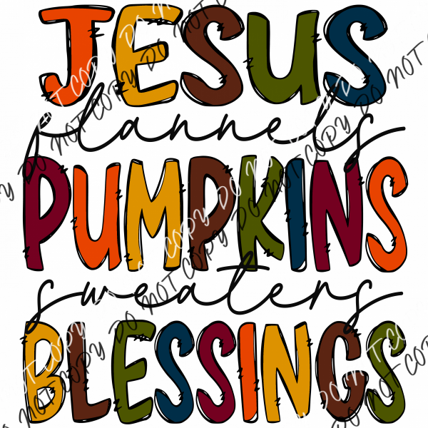 Jesus Pumpkins Blessings Dtf Transfer Rtp Transfers