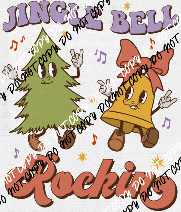 Jingle Bell Rockin DTF Transfer - We Print U Press DTF Transfers