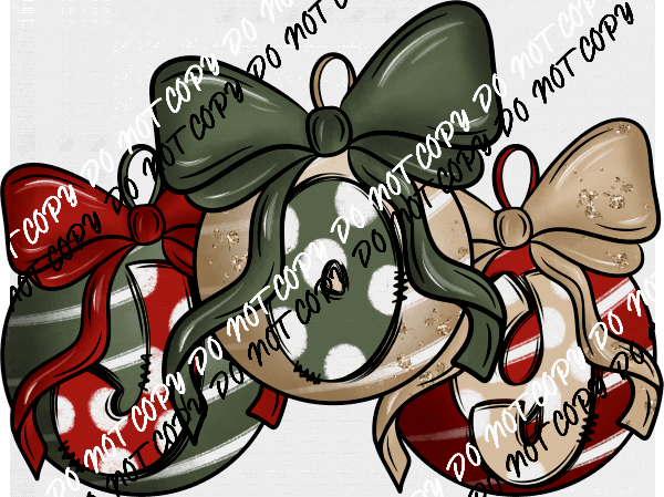 Joy Ornaments DTF Transfer - We Print U Press DTF Transfers