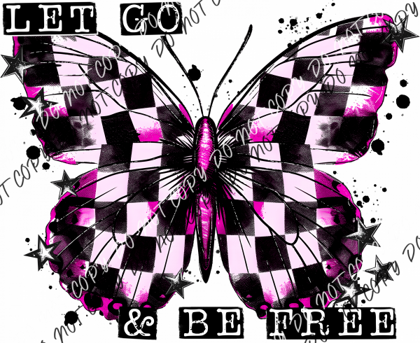 Let Go Be Free Butterfly Dtf Transfer Rtp Transfers