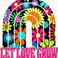 Let Love Grow Rainbow Dtf Transfer