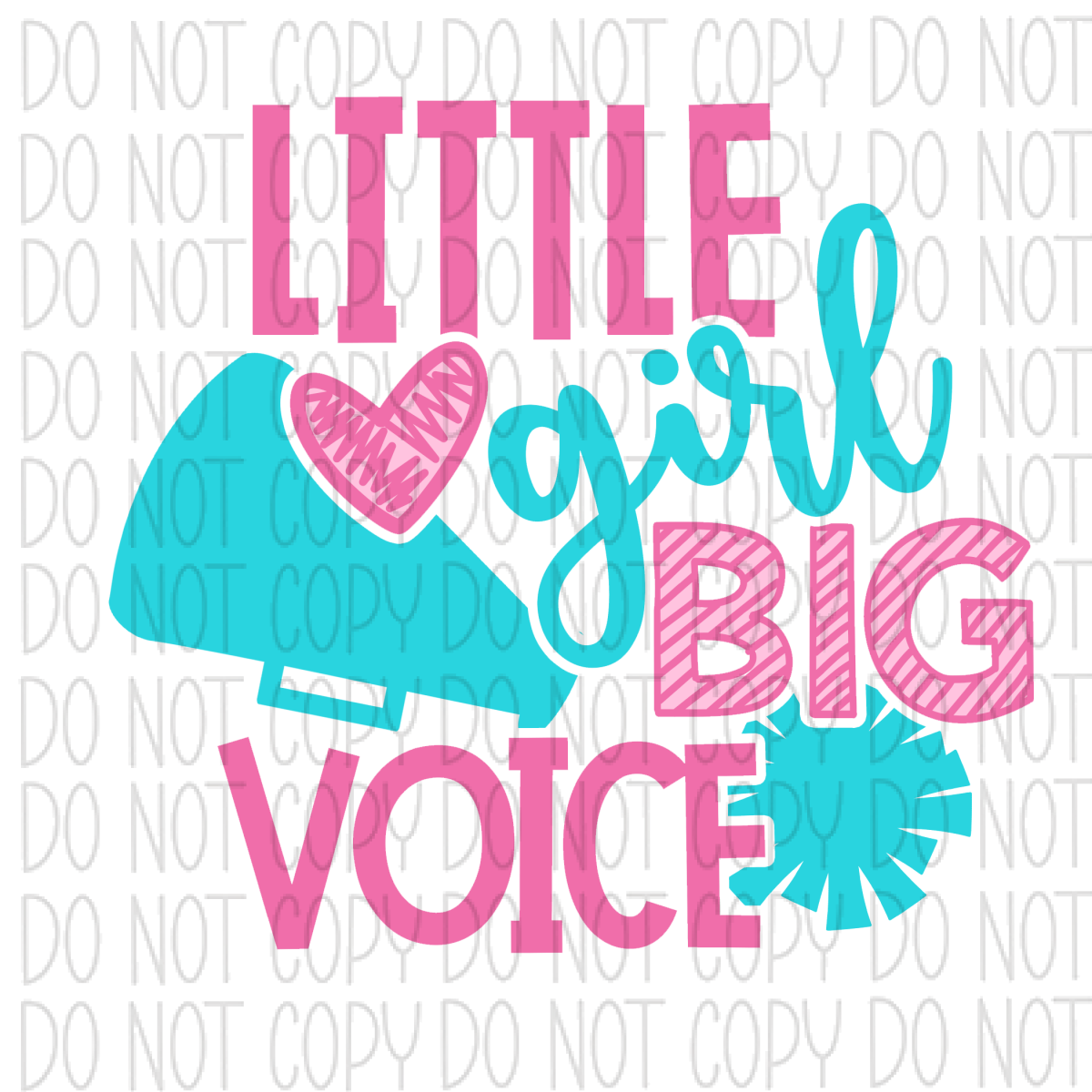 Little Girl Big Voice Dtf Transfer