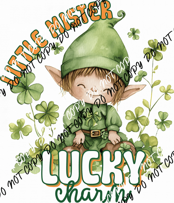 Little Mister Lucky Charm DTF Transfer - We Print U Press DTF Transfers