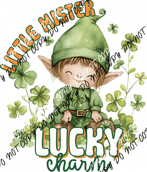 Little Mister Lucky Charm DTF Transfer - We Print U Press DTF Transfers