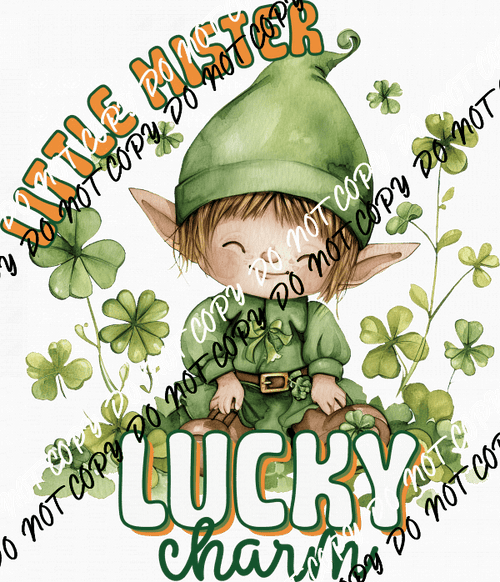 Little Mister Lucky Charm DTF Transfer - We Print U Press DTF Transfers