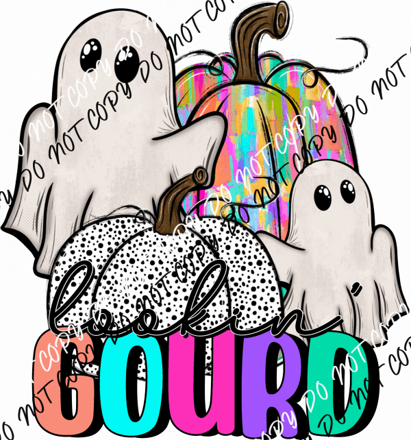 Lookin' Gourd Ghosts DTF Transfer - We Print U Press DTF Transfers