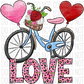 Love Bicycle Dtf Transfer Rtp Transfers
