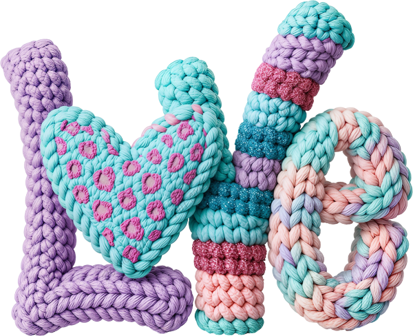 Love Heart Yarn DTF Transfer RTP DTF Transfers