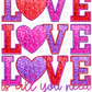 Love Is All You Need Faux Sequin And Embroidery Dtf Transfer Rtp Transfers