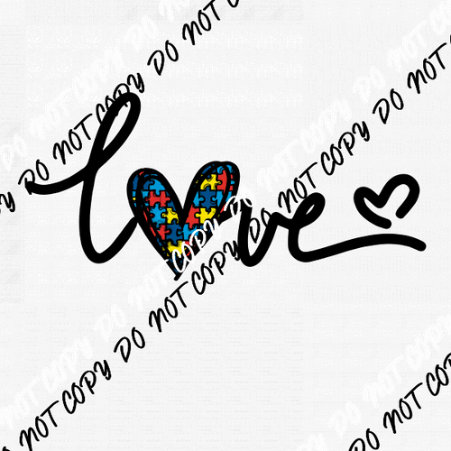 Love Needs No Words DTF Transfer - We Print U Press DTF Transfers