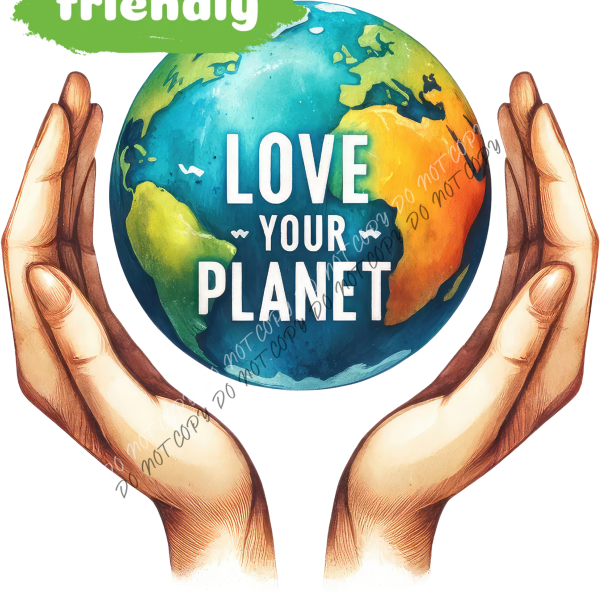 Love Your Planet DTF Transfer RTP DTF Transfers