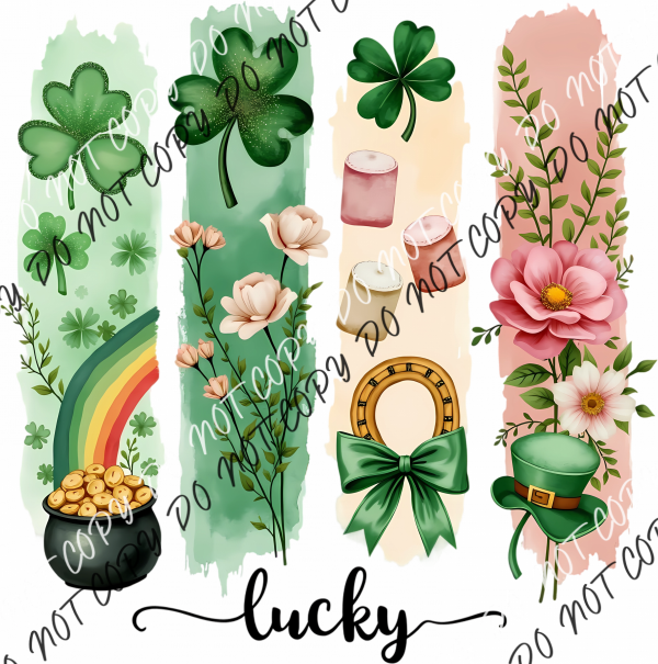 Lucky Brushstrokes DTF Transfer RTP DTF Transfers