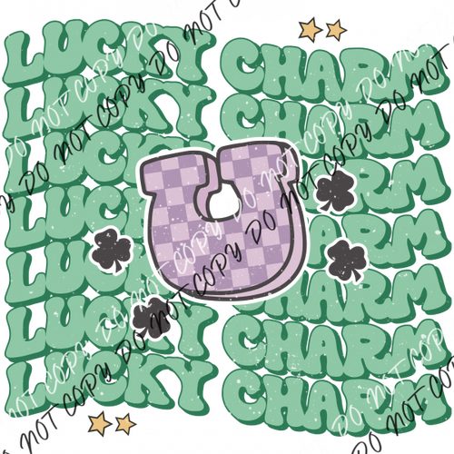 Lucky Charm Distressed Dtf Transfer