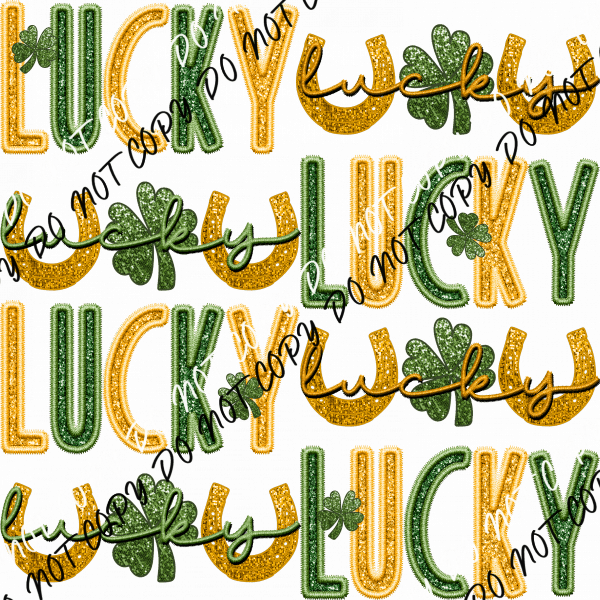 Lucky Horseshoe DTF Transfer - We Print U Press DTF Transfers