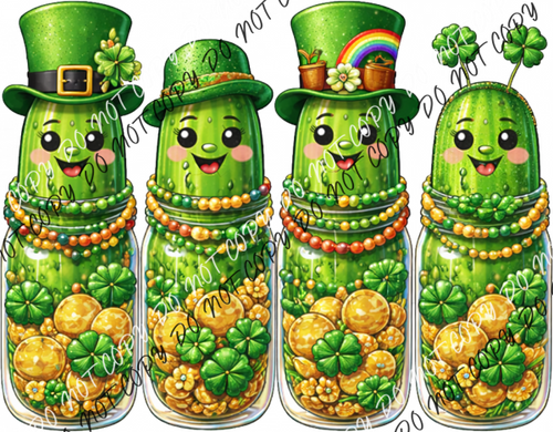 Lucky Pickle Parade DTF Transfer RTP DTF Transfers