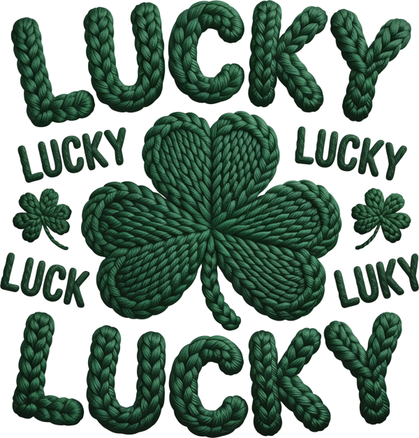 Lucky Rope Shamrock St. Patrick’s Day DTF Transfer - RTP DTF Transfer