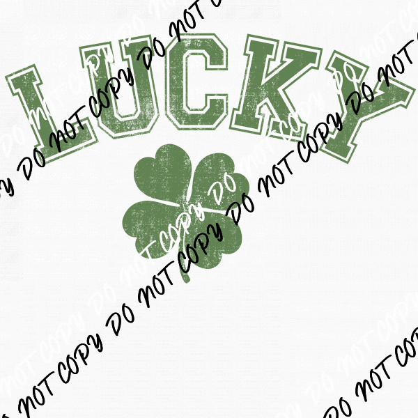 Lucky Shamrock DTF Transfer - We Print U Press DTF Transfers