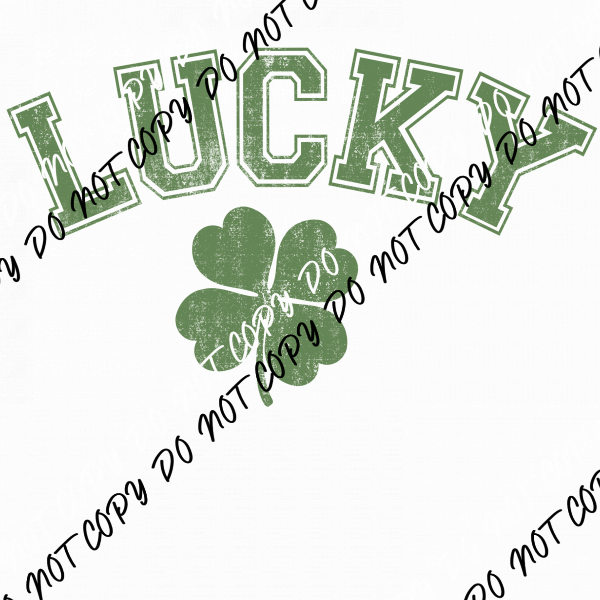 Lucky Shamrock DTF Transfer - We Print U Press DTF Transfers