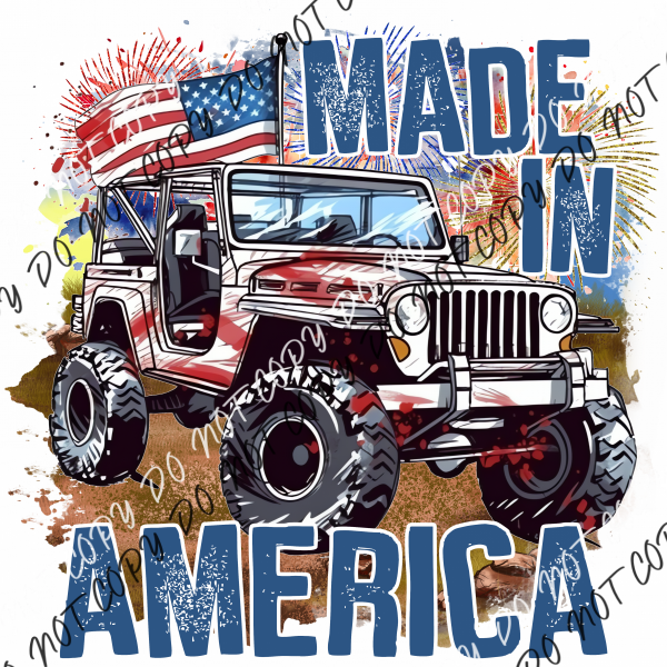 Made In America Jeep Dtf Transfer Rtp Transfers