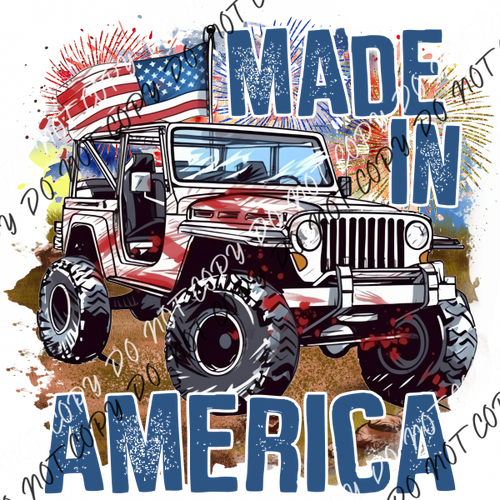 Made In America Jeep Dtf Transfer Rtp Transfers