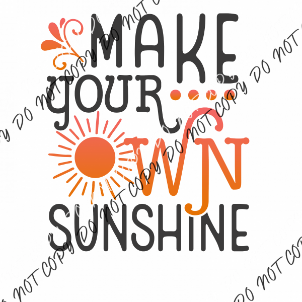 Make Your Own Sunshine Dtf Transfer