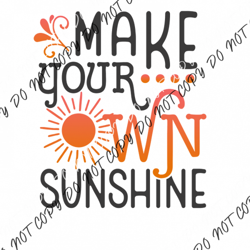 Make Your Own Sunshine Dtf Transfer