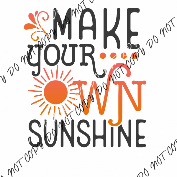 Make Your Own Sunshine DTF Transfer - We Print U Press DTF Transfers