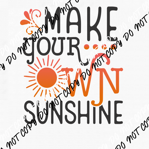 Make Your Own Sunshine DTF Transfer - We Print U Press DTF Transfers