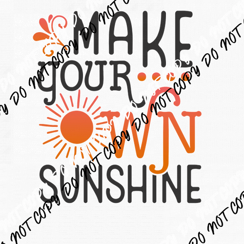 Make Your Own Sunshine DTF Transfer - We Print U Press DTF Transfers