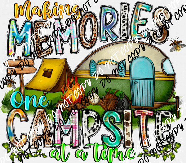 Making Memories Camper DTF Transfer - We Print U Press DTF Transfers