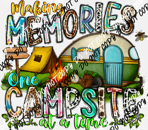 Making Memories Camper DTF Transfer - We Print U Press DTF Transfers