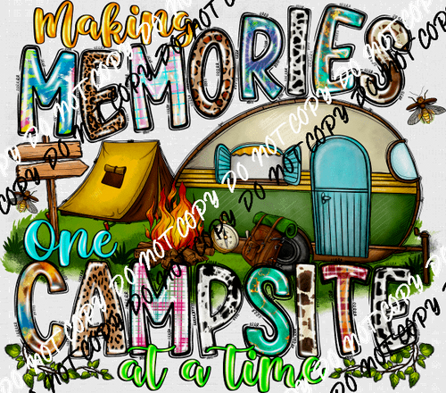 Making Memories Camper DTF Transfer - We Print U Press DTF Transfers