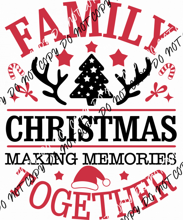 Making Merry Memories DTF Transfer - We Print U Press DTF Transfers