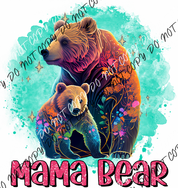 Mama Bear And Cub Dtf Transfer