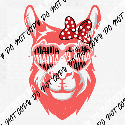Mama Llama DTF Transfer - We Print U Press DTF Transfers