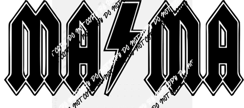 Mama Rock DTF Transfer - We Print U Press DTF Transfers