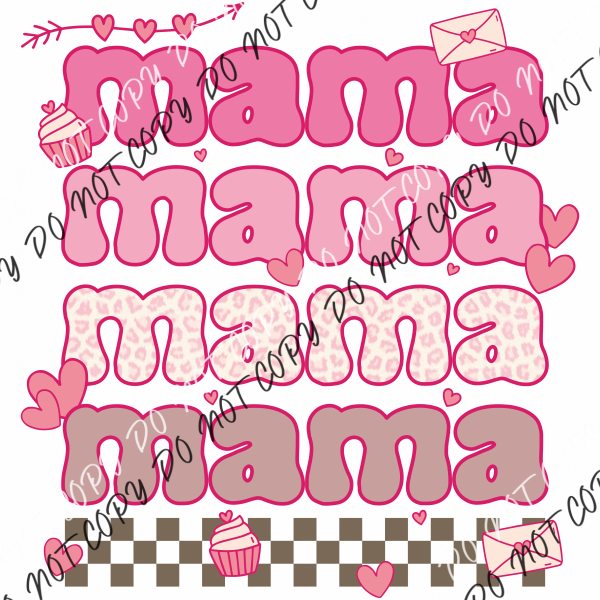 Mama Valentines Dtf Transfer