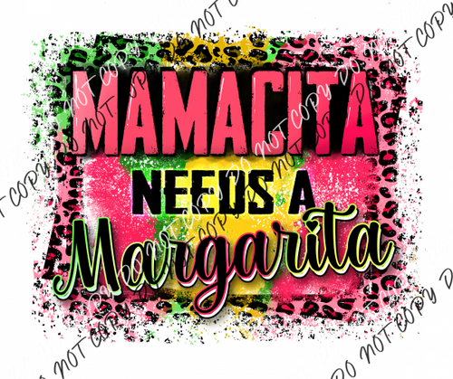 Mamacita Needs A Margarita Dtf Transfer Shirts & Tops