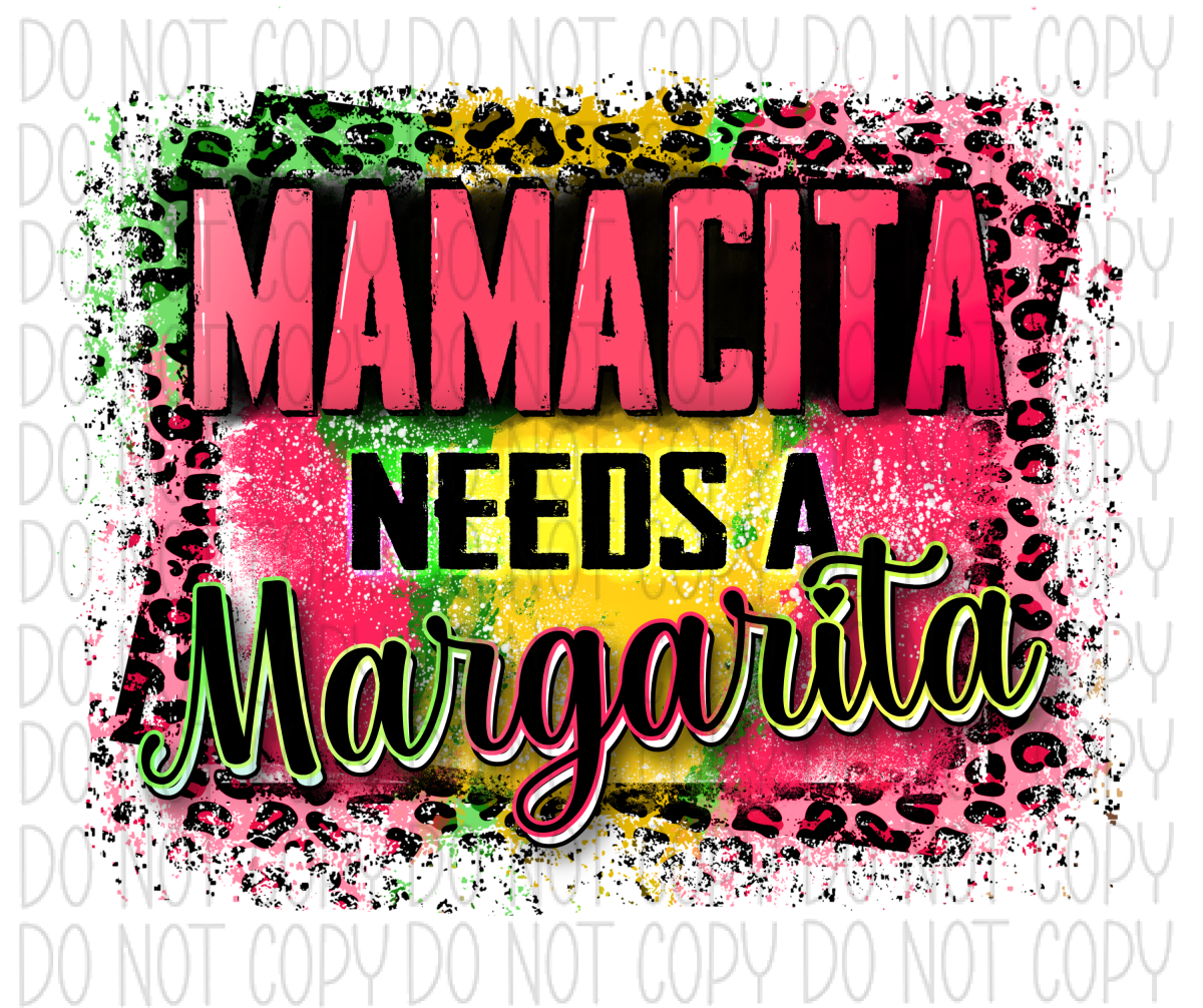 Mamacita Needs A Margarita Dtf Transfer Shirts & Tops