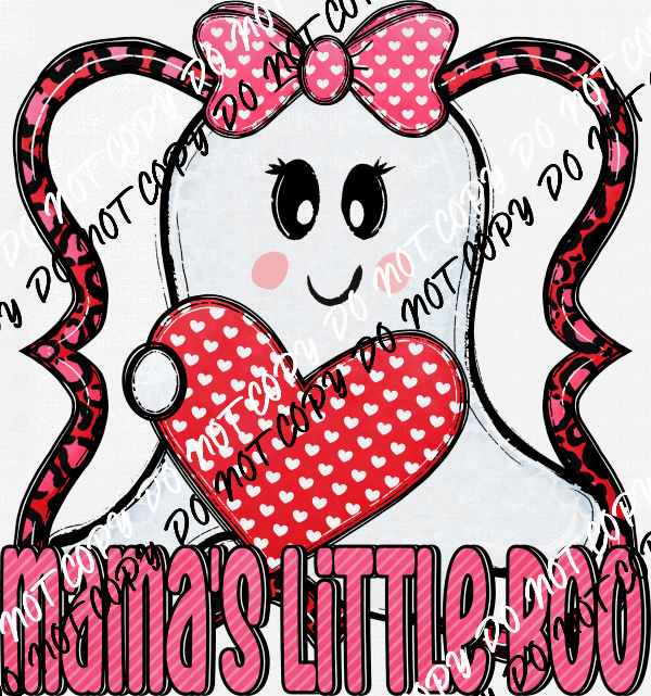 Mamas Little Boo DTF Transfer - We Print U Press DTF Transfers