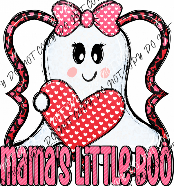 Mamas Little Boo Dtf Transfer