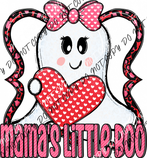 Mamas Little Boo Dtf Transfer