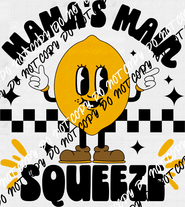 Mamas Main Squeeze Checkered DTF Transfer - We Print U Press DTF Transfers