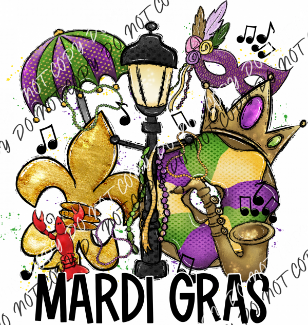 Mardi Gras Mashup Dtf Transfer Rtp Transfers