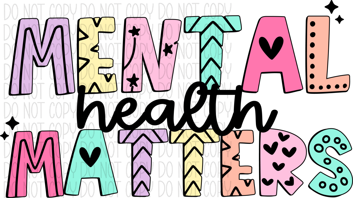 Mental Health Matters Colorful Lettering Dtf Transfer