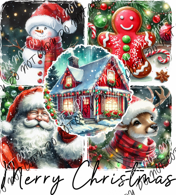 Merry Christmas Season DTF Transfer RTP DTF Transfers