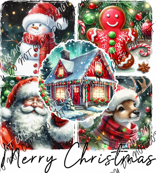 Merry Christmas Season DTF Transfer RTP DTF Transfers