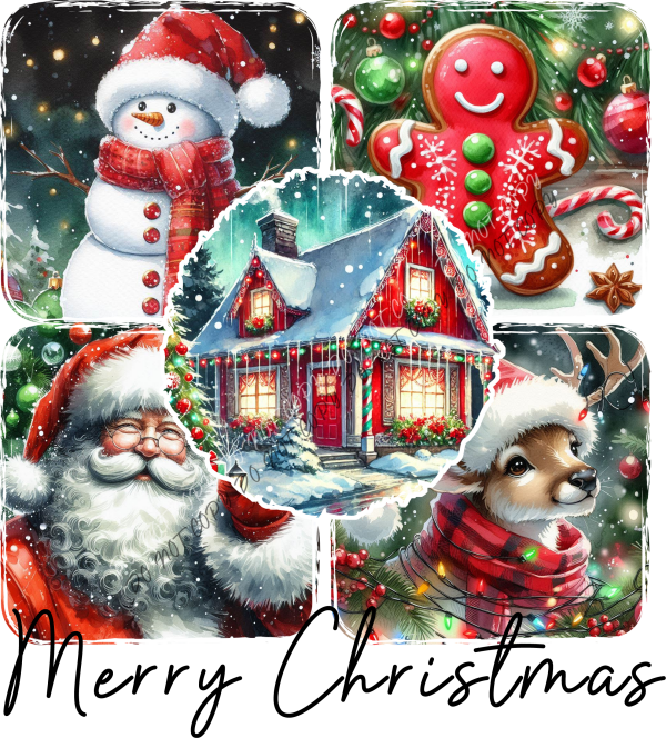 Merry Christmas Season DTF Transfer RTP DTF Transfers